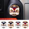Car Chinese Style One Touch Start Button Cover Lucky Lion Engine Ignition Start Decor Sticker Car Universal Interior Accessories
