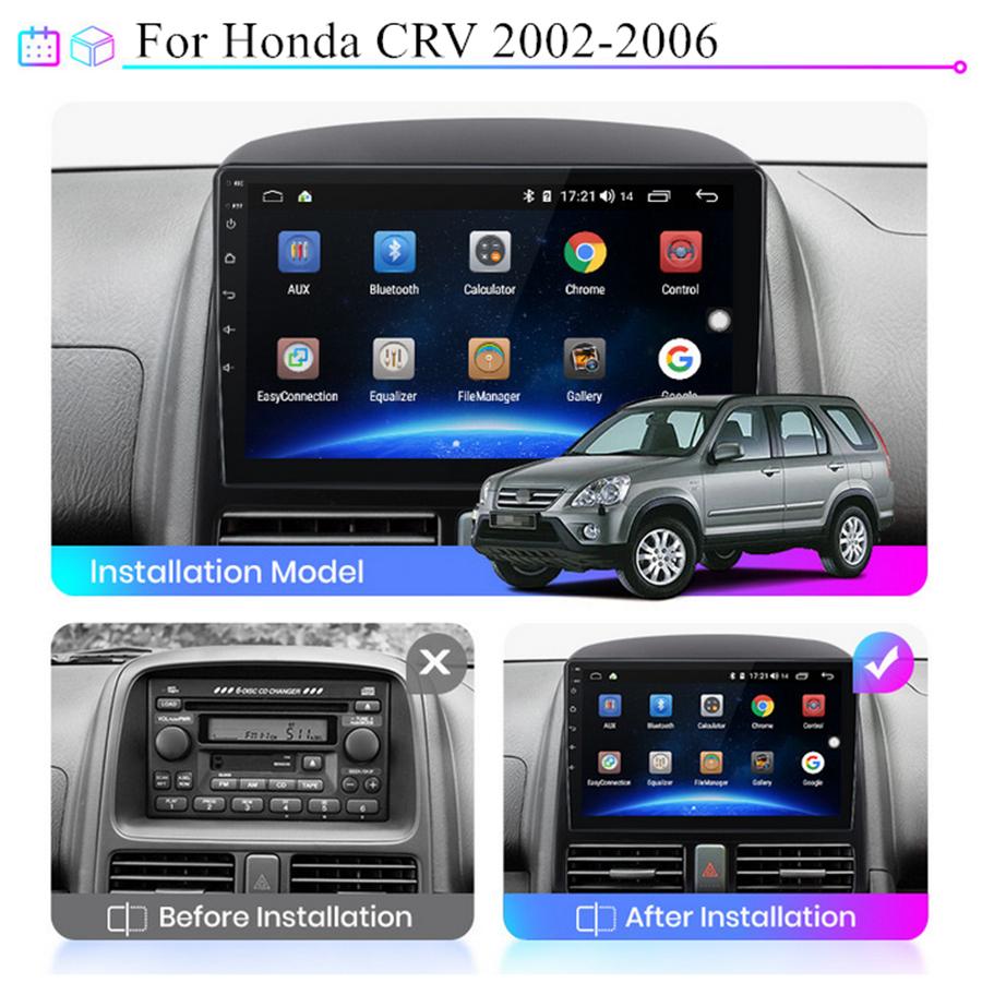 9" Car Stereo Radio GPS Navigation WIFI 1+16G BT DAB Mirror Link For 02-06 CR-V