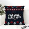 Snowflake-Themed Winter Home Decor Pictures Pillow Case Linen Pillow Case Sofa Home Decor Cushion Cover Cushion Cove
