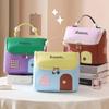 Cute House Shaped Cosmetic Bag Stain Resistant Foldable Space-Saving Makeup Organizer for Travel Home Storage