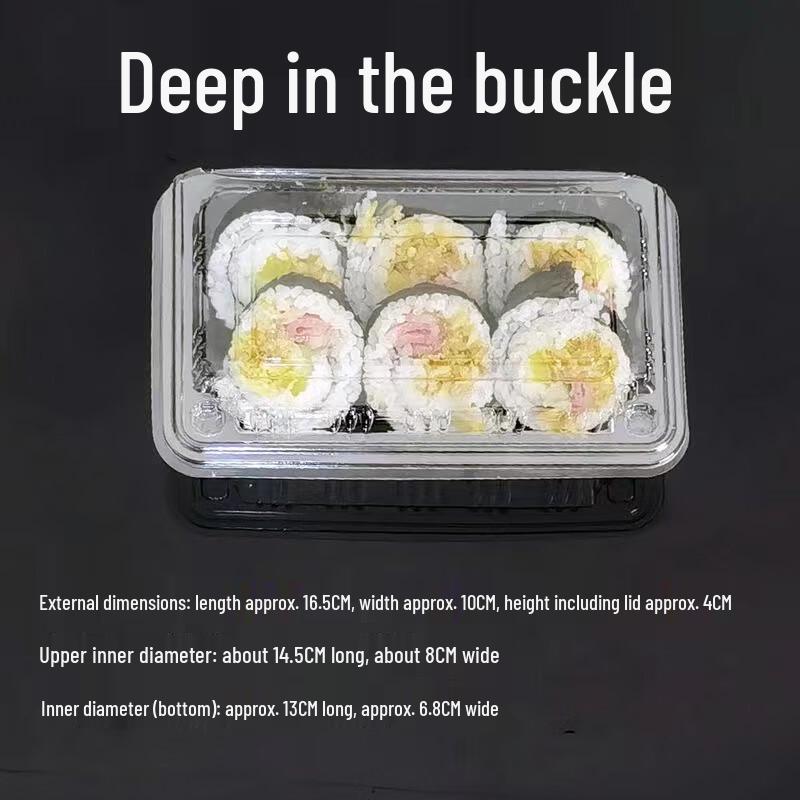 Miaojiayi Disposable Plastic Takeaway Containers with Snap Lids