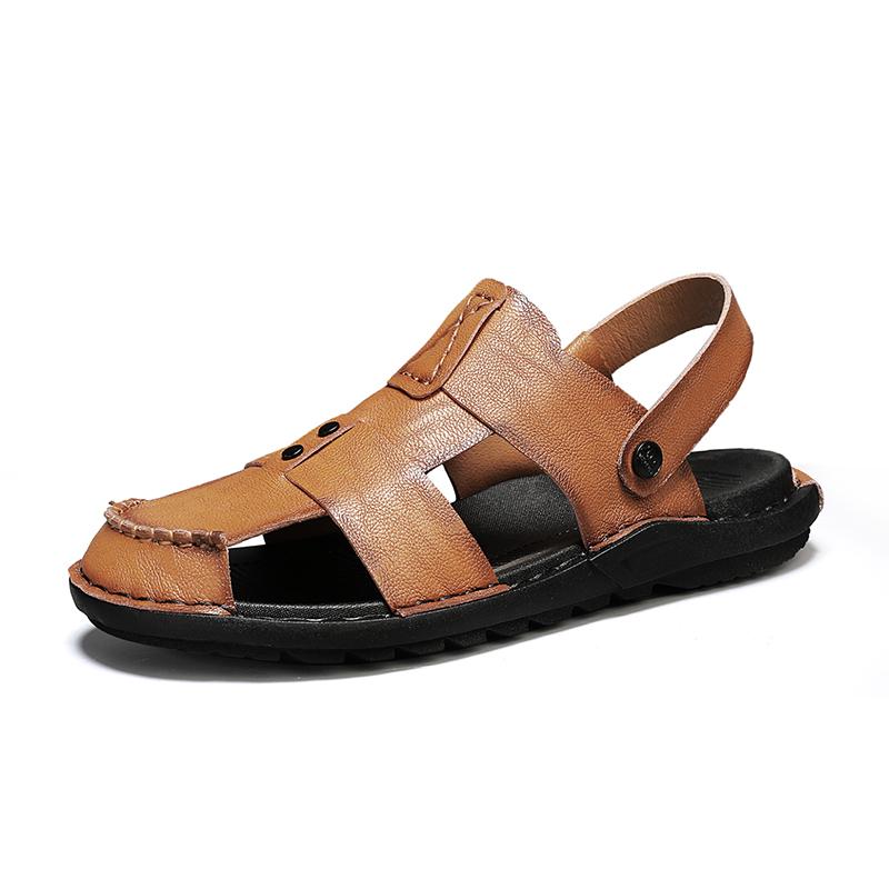 FashionSummer Comfortable Black Shoes Sandals Sports and Leisure Leather Shoes for Men New In Best Sellers In 2024 Products Brand Shoes