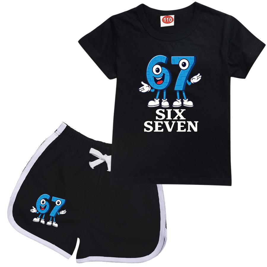9194 Kinder Stehlen eine Hirnfäule 67 Top Shorts Sport Trainingsanzug Set