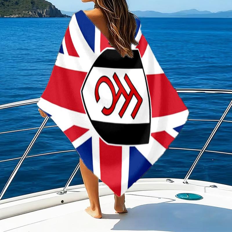 Fc Crest Design Printed Beach Towel, Super Soft Microfiber, Perfect Gift Birthday, for Pool, Beach, Travel, for Family and Friends