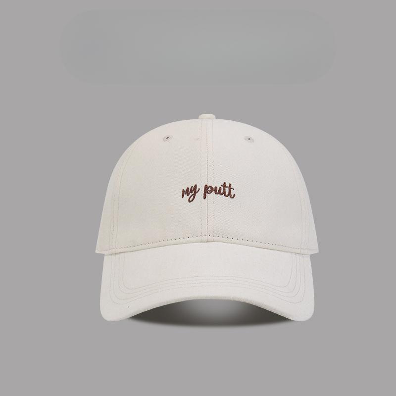 New Style of Men and Women's Big Head Circumference Showing Face Small Hat for Women's Letter Embroidered Baseball Cap