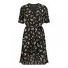 Womens/Ladies Floral V Neck Wrap Dress