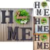 Home Letter Wall Plaque Made Of Plastic And Fabric For Indoor And Outdoor Space Decor