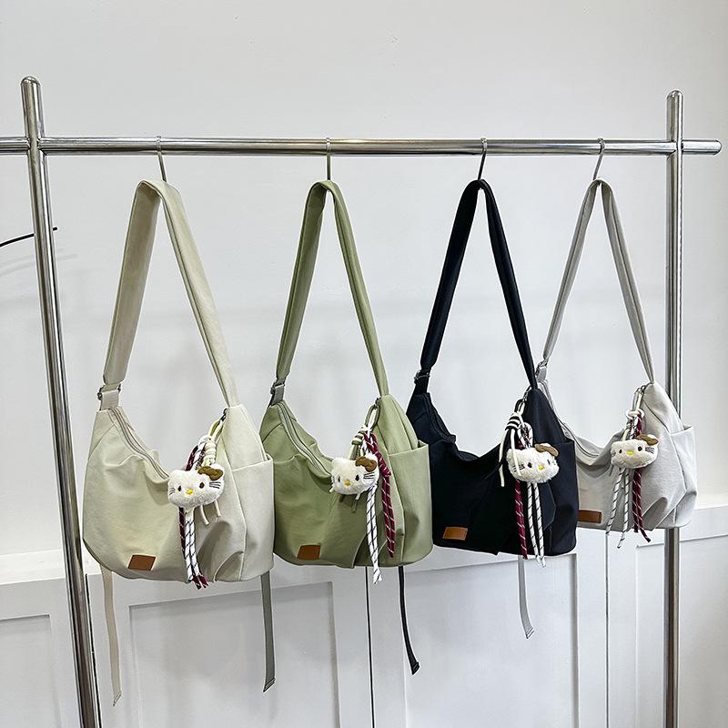Women's Versatile Nylon Crossbody Bag - Large Capacity, Trendy Single Shoulder Handbag