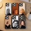 Super Singer A-AdelePhone Case For iPhone17, 16,15,14,13,12 Pro Max Black Candy Matte Shockproof Cover