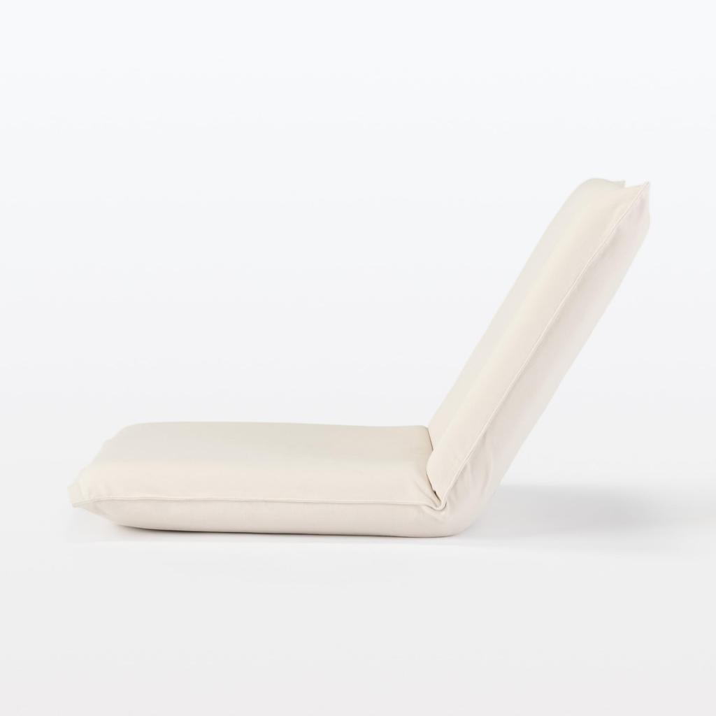 MUJI Seat Width X Depth 68 X Height 53 Washed Cotton Canvas 12911043 Chair, Large, 62.5 Cm,