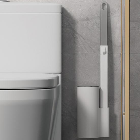 Jednorazowa szczotka do toalety z wymiennymi końcówkami Uchwyt do montażu na ścianie Szczotka do czyszczenia z głębokim rowkiem Środek do czyszczenia łazienki