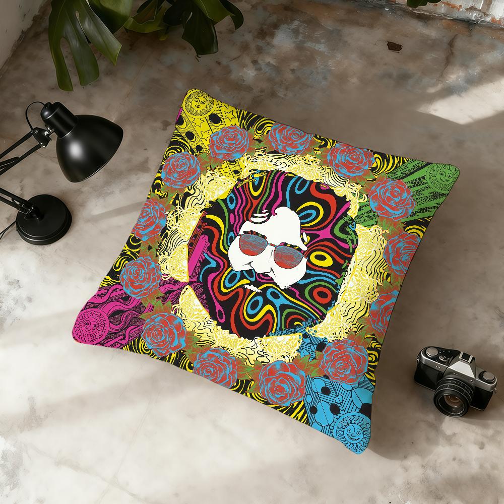 Federa Cuscino G-Grateful D-Dead Band Casa Ufficio Conveniente Semplicità Nordica Colpo Con Cerniera Federa Cuscino