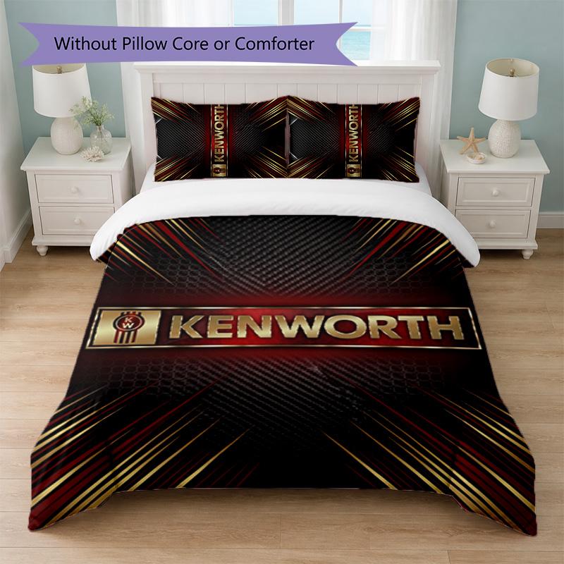 Kenworth Print 3-teiliges Bettwäsche-Set Bettbezug mit zwei Kissenbezügen Weiche Bettwäsche für Haushalt Schlafzimmer