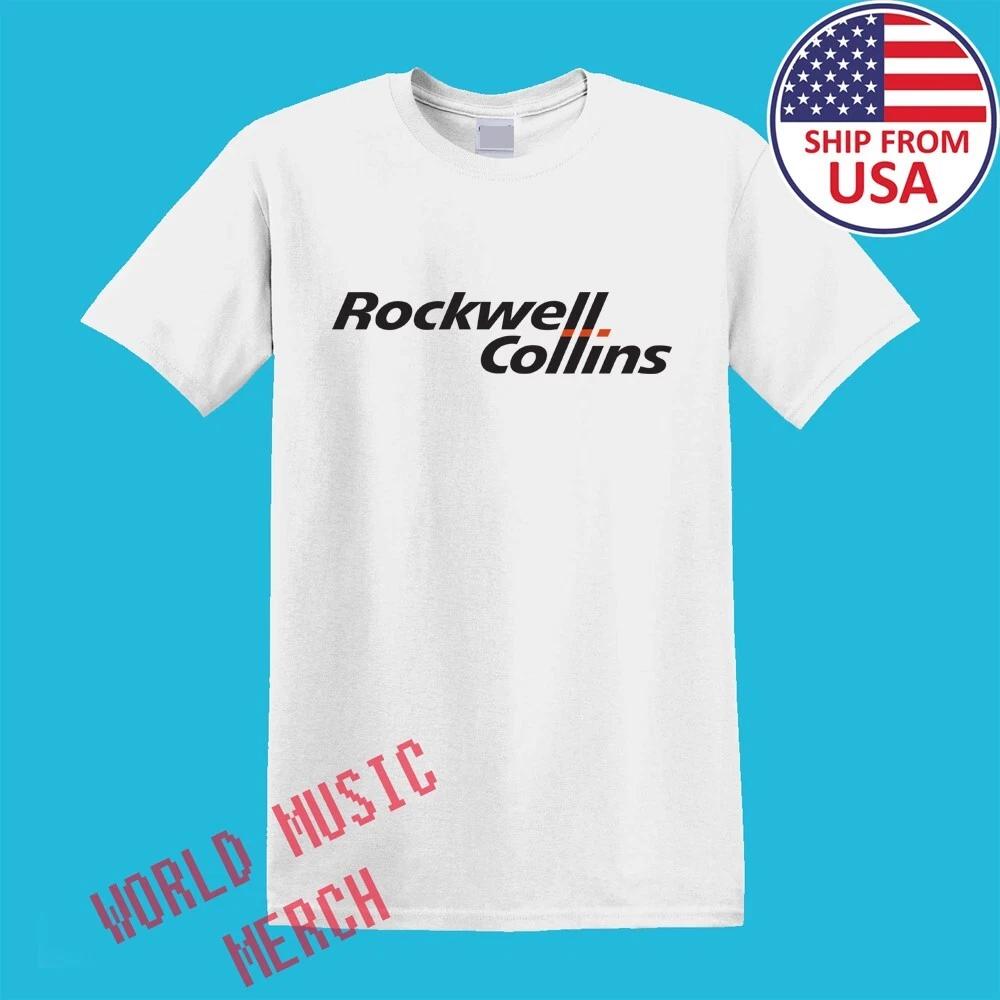 Rockwell Collins Military Aircraft Men s White Size S-5XL 4XL