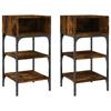 VidaXL Bedside Tables 2pcs Smoked Oak 35x34.5x70 C Engineered Wood 825888