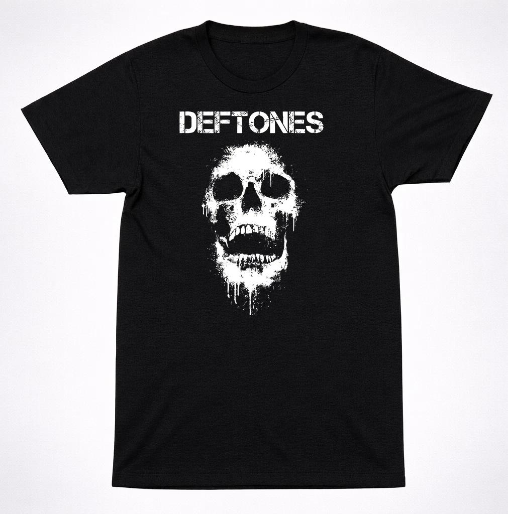 Deftones Screaming Skull Graphic T Shirt Alternative Metal Band Tee Black S