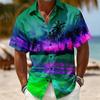 Men's Coconut Tree Tropical Plants Shirt Summer Hawaiian Shirt Tropical Shirts Short Sleeve
