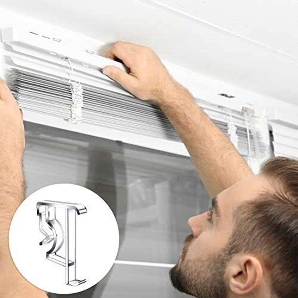 Klipy na záclony 6ks Koupelnové průhledné pro roletu