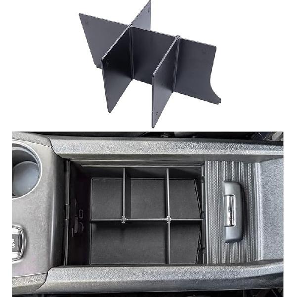 PIMCAR Removable Tray For 2016- Honda Pilot/2017-2026 Honda Ridgeline/-2025 Honda Passport Center Console Organizer Storage Box Interior Accessories Armest Divider