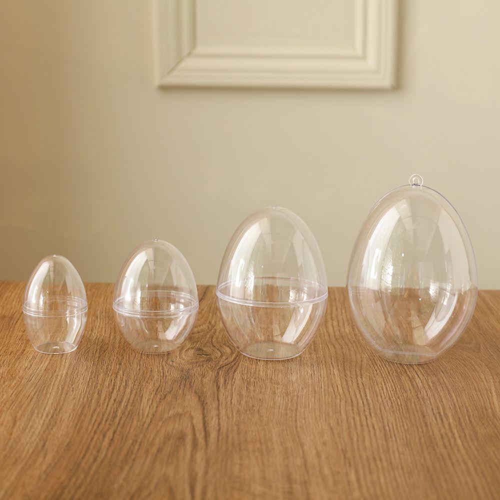 Ornament Plastic Fillable Transparent Balls Candy Box Transparent Easter Egg Easter Decoration