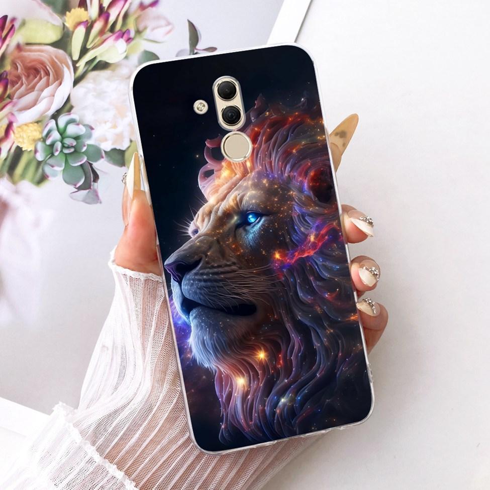 For Huawei Mate 20 Lite Case Cover Transparent Cute Fashion Butterfly Funny Painted Casing For Huawei SNE-AL00 SNE-LX1