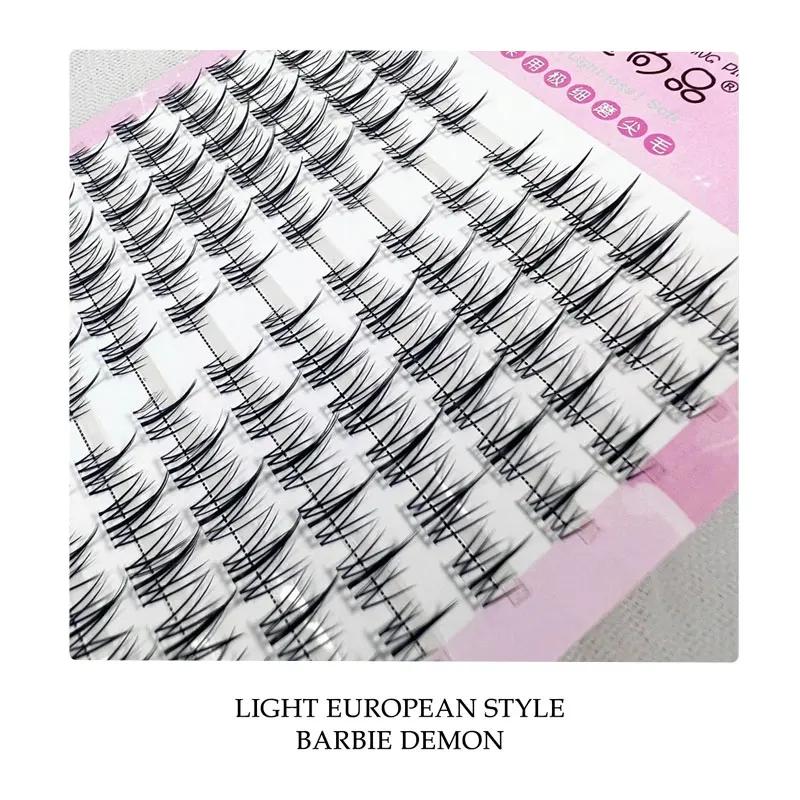 Natürliche Wimpernbüschel DIY Manga Wimpern Transparent Terrier Stränge Wimpern Weiche Falsche Wimpern Wimpern Tägliches Make-Up
