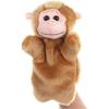 Monkey Hand Puppets Plush Animal Toys For Imaginative Pretend Play Stocking Storytelling Brown