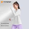 Moodytiger Girls' Winter Fleece-Lined Warm Sports Long-Sleeve T-Shirt