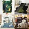 Anime M Mushishi Throw Flannel Throw Blanket Suitable for Sofa Living Room Bedroom
