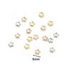 TX22 6/10/12mm 50pcs Solid Color Manual Alien Star Shape Beaded Exquisite Charm Plated Beads Jewelry DIY Bracelets Accessories
