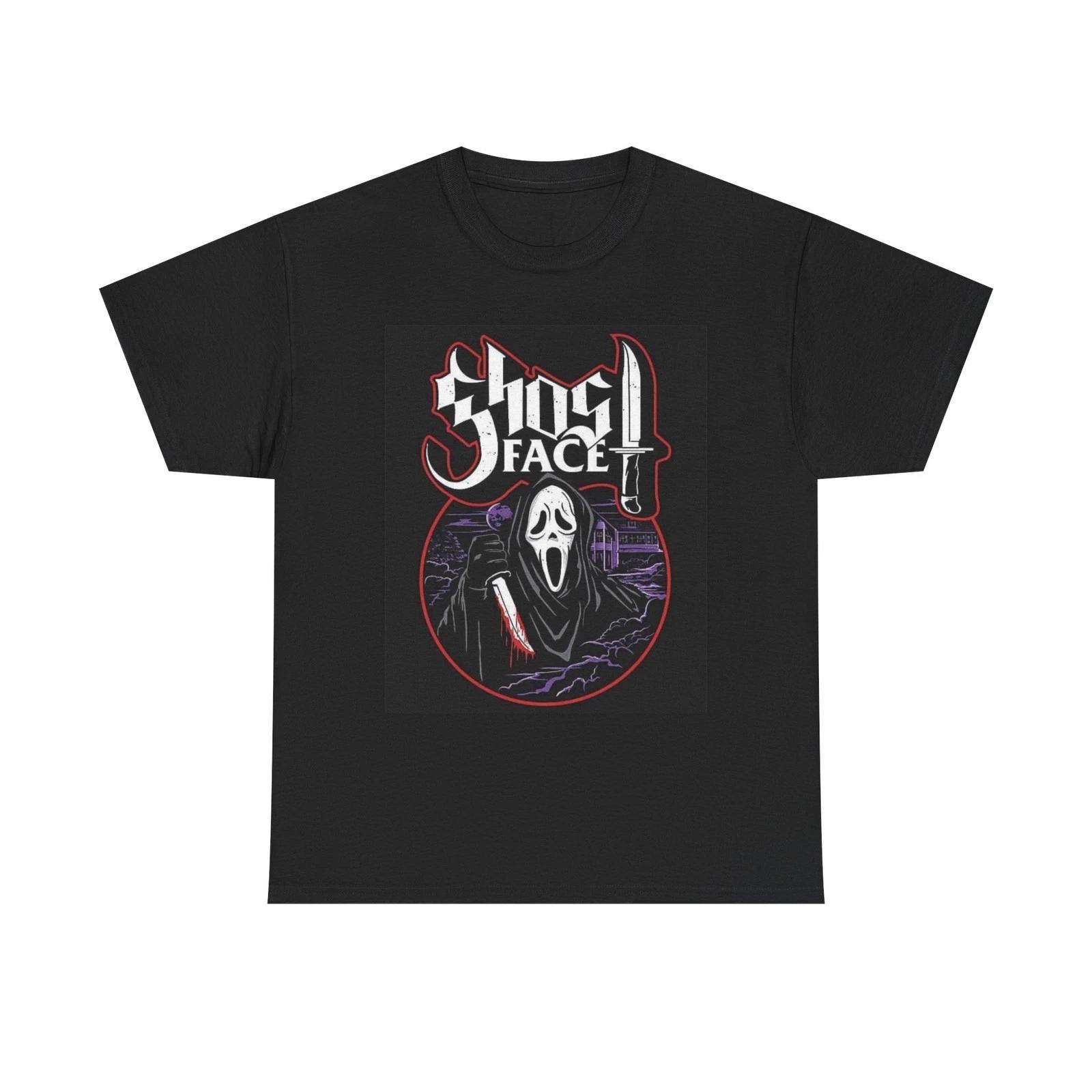 Ghost Face Killer Graphic T Shirt Brand New Cotton Tee 2XL