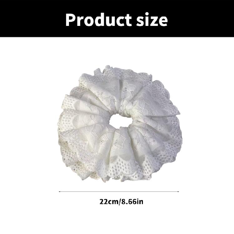 Elaborate Lace Hair Tie for Women Hair Rings Lovely Multi Layer Lace Scrunchies Oversized Hair Rope Hair Tie