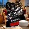 Football Club Print Blanket - Soft & Comfortable, for Bedroom, Travel, Sofa, Home Decoration - Birthday Christmas Gift for Friend