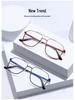 Men's Trendy Double Bridge Eyeglass Frames – European & American Style, Face Slimming, Prescription Ready