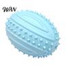 Raised Texture Dog Toy Teething Toys with Spike Teeth Cleaning Ball Bite-Resistant Rugby Interactive With Sound for Small Medium Large Dogs