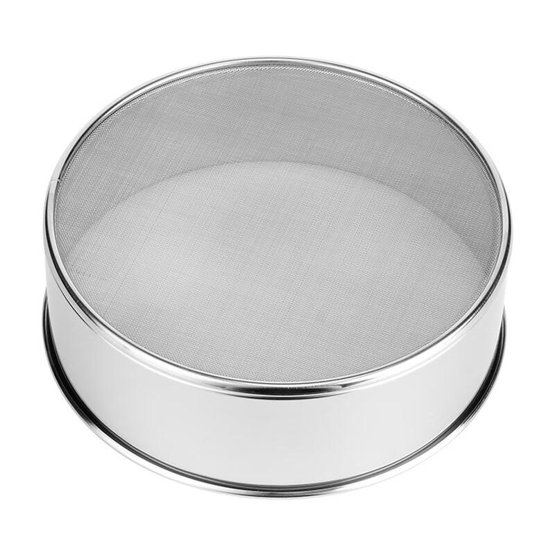 24cm 14-Mesh Stainless Steel Handheld Sieve