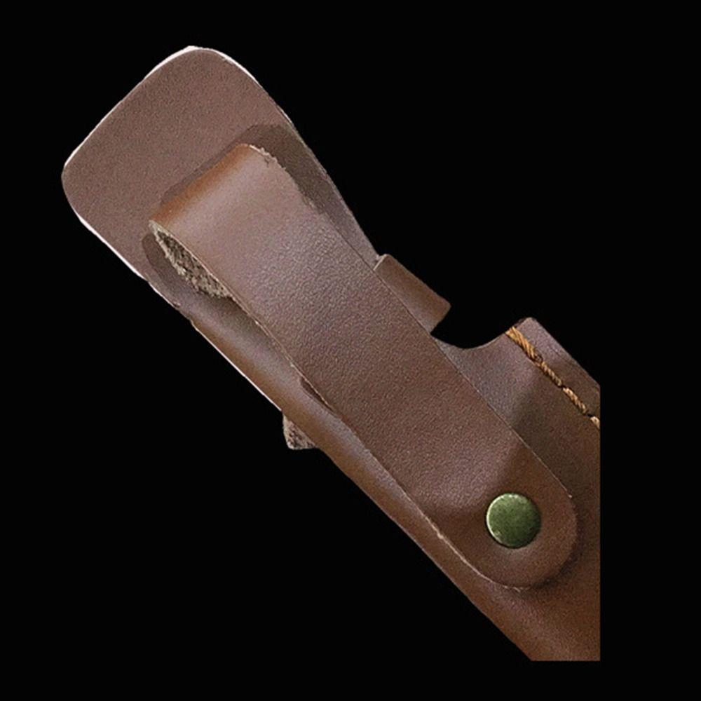 Holster Leather Sheath Holder Belt Loop Case Flashlight Case Fold Knife Tool Camp Outdoor Carry
