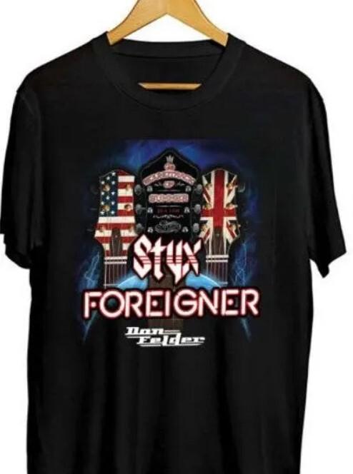 Styx and Foreigner Summer 2024 Tour Shirt Styx and Foreigner 2024 Concert Shirt Unisex T-Shirt L