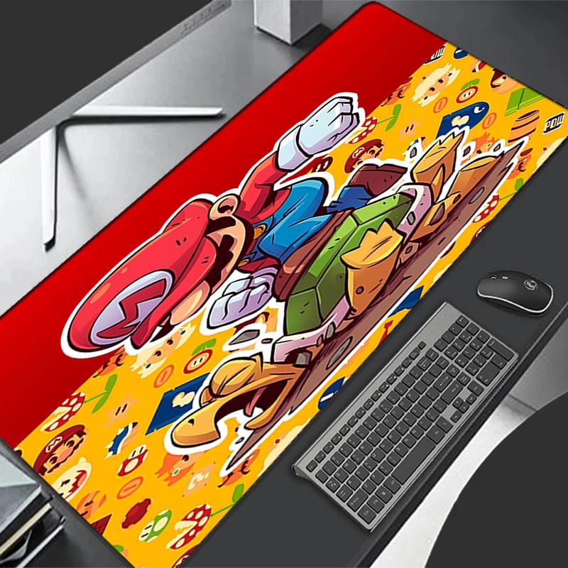 Super Mario1 Theme Premium Non-slip Mouse Pad with Stitched Edges,Durable Rubber Material,for Desktop & Gaming Great Gifts