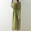 Navava Simple Long Sleeve Solid Hooded Knit Dress No840