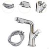 Basin Faucet for Bathroom Sink Pull Out Spray Fashionable Kitchen Tap Dorm