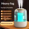Model Air Humidifier For Home Use, Air Humidifier Usb Large Capacity Double Spray Digital Display 7-Color Light Humidifier