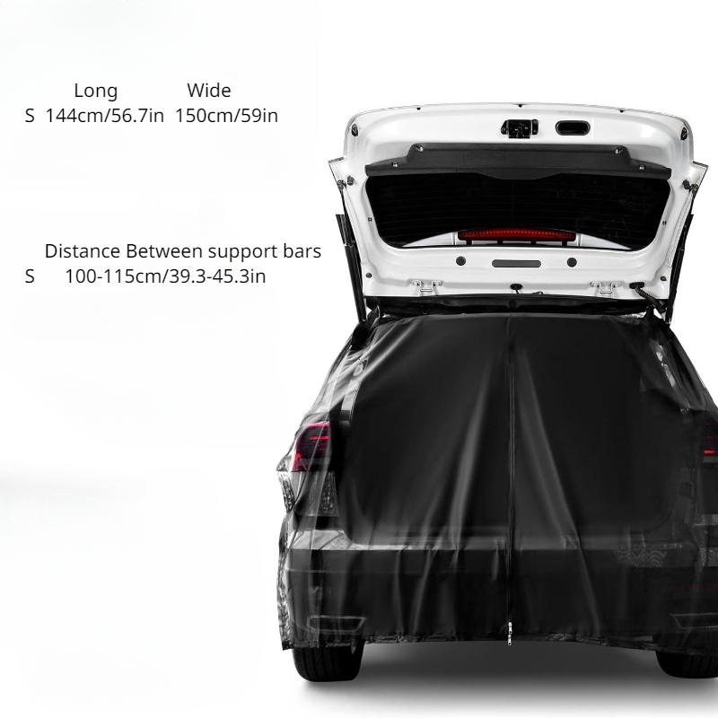 

Сетка от комаров на багажник внедорожника, солнцезащитный козырек на багажник автомобиля с двухсторонней молнией, дышащий, с защитой от насекомых и защитой от ультрафиолета, шторка на багажник внедорожника