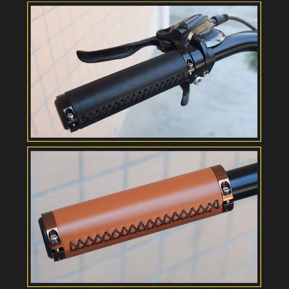 Handlebar Cover MTB Cuffs Bike Cowhide Grips Bike Grip Cover Bike Retro Grips Bicycle Handle Grips