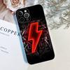 Custodia in TPU Trasparente AC Back In Black DC per iPhone 17 11 12 13 14 15 16 Pro Max 16 Plus Cover