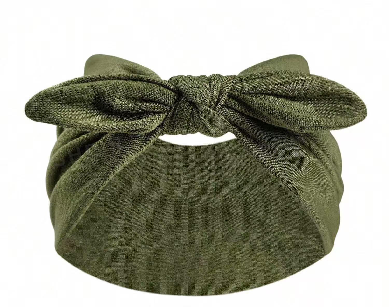 

Однотонная повязка на голову с бантом для спорта, моды и макияжа