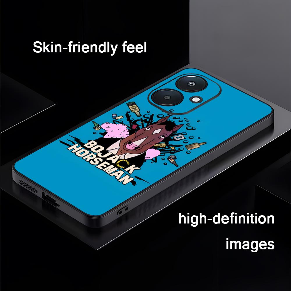 

Cool BoJack Horseman Anime Phone Case For Xiaomi Redmi 14C 13C 12C Note14 13 12 11 10 Pro Plus S Soft Black Phone Cover Redmi Note 13 4G