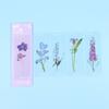 Book Note Marker PET Bookmarks Card Specimen Bookmarks Nature Plants Bookmarks Translucent Flower