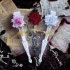 Art Craft Gift Lace Rose Folding Fan Gothic Dance Cosplay Hand Held Fans Home Wedding Party Photograph Props
