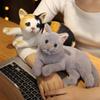Cute Kitten Plush Pillow Doll - Small Floral Comfort Toy for Kids